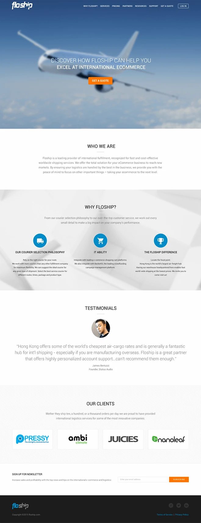 Floship eComerce Logistics Case Study: application screenshot 1